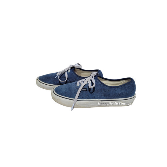 HP Vans Deboss OTW Drs Blue Suede Skate Low Sneaker Skate Shoe Men's Size 9 - Picture 6 of 13